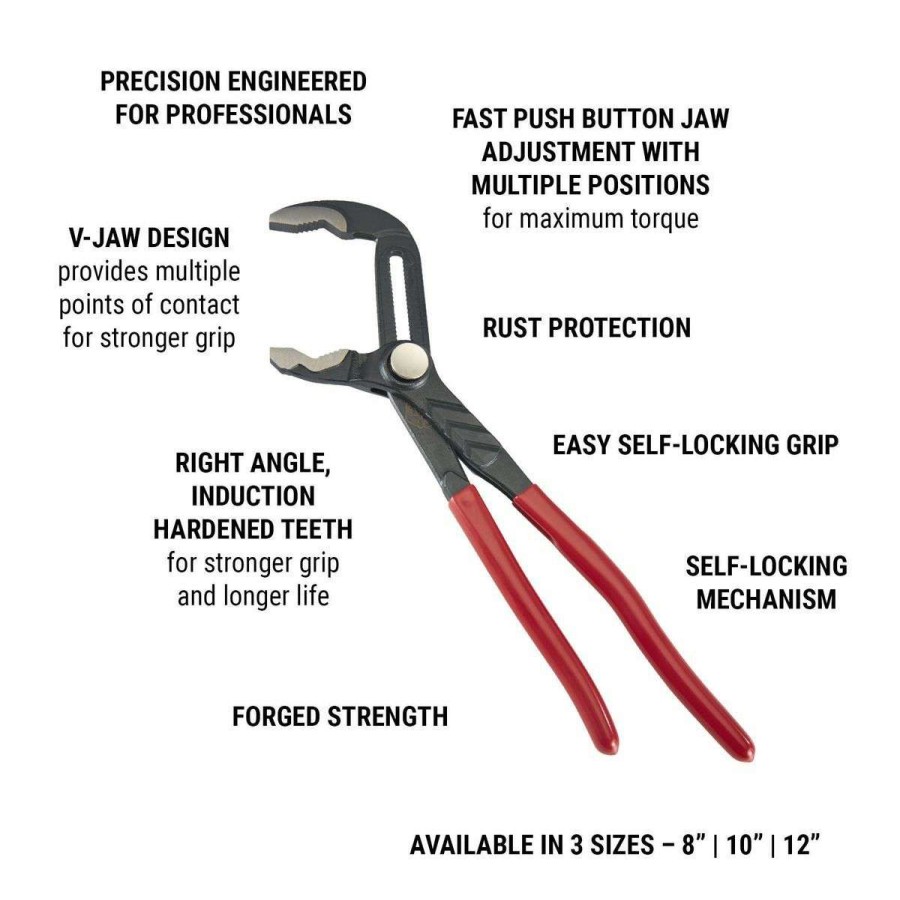 Hand Tool * | 10 In. Fast Adjust Water Pump Pliers Doyle Sale