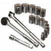 Tools * | 1/2 In. Drive Sae Socket Set, 16 Piece Pittsburgh Online