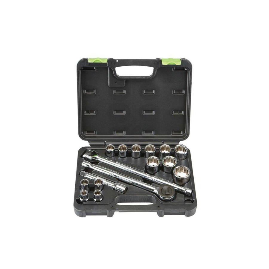 Tools * | 1/2 In. Drive Sae Socket Set, 16 Piece Pittsburgh Online