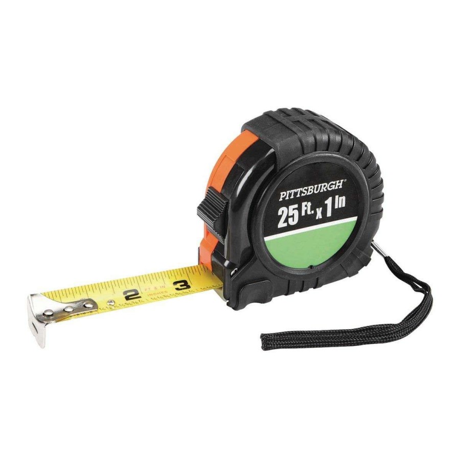 Hand Tool * | 25 Ft. X 1 In. Quikfind Tape Measure With Abs Casing Pittsburgh Outlet