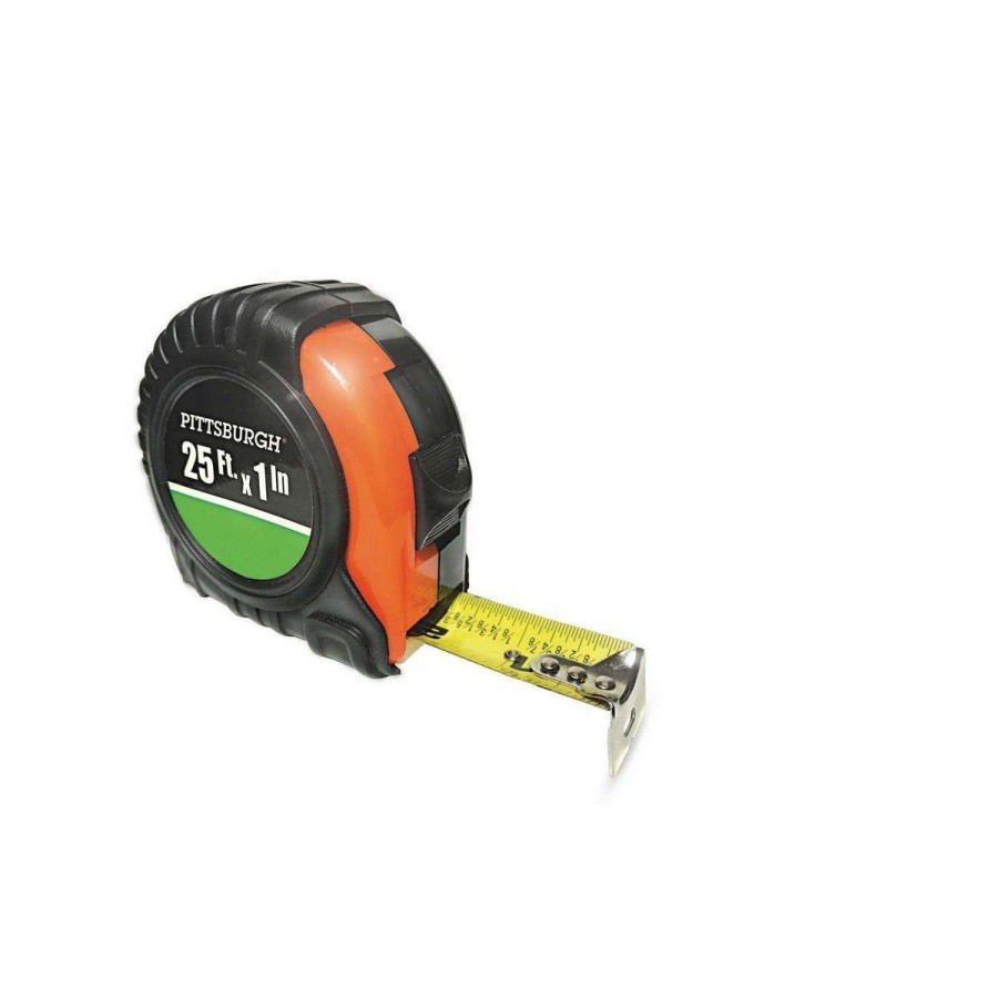 Hand Tool * | 25 Ft. X 1 In. Quikfind Tape Measure With Abs Casing Pittsburgh Outlet