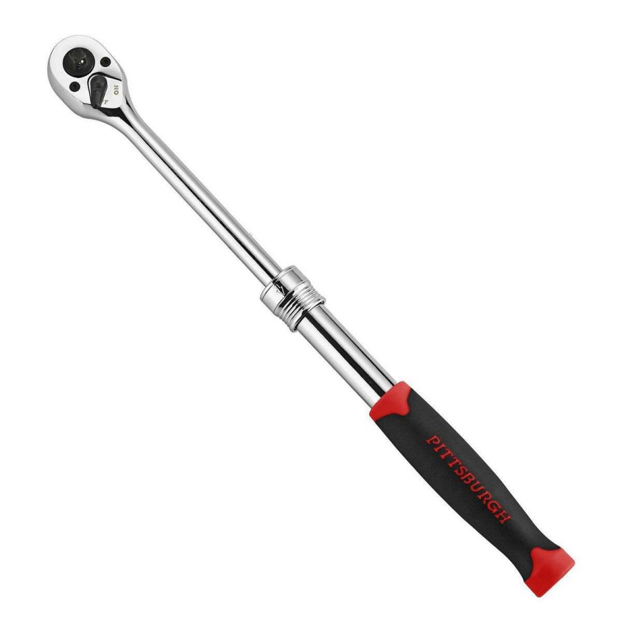 Hand Tool * | 1/4 In. X 3/8 In. Dual Drive Extendable Ratchet Pittsburgh Pro Wholesale