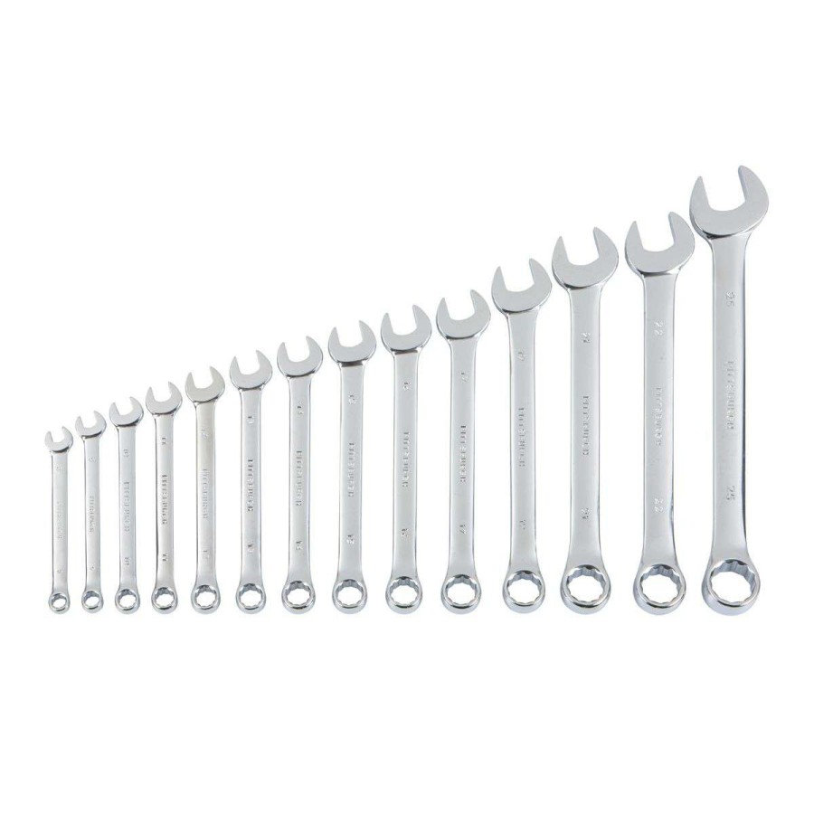 Hand Tool * | Fully Polished Metric Combination Wrench Set, 14 Piece Pittsburgh Outlet