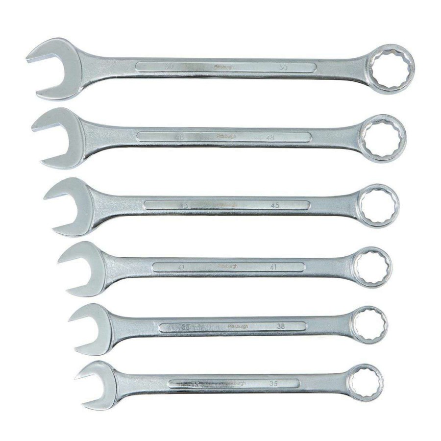 Hand Tool * | Jumbo Metric Combination Wrench Set, 6 Piece Pittsburgh Sale