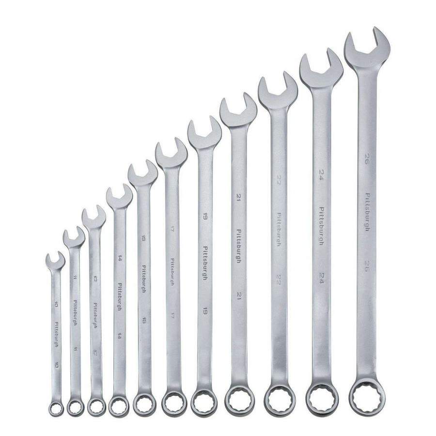 Hand Tool * | Long Handle Metric Combination Wrench Set, 11 Piece Pittsburgh Outlet