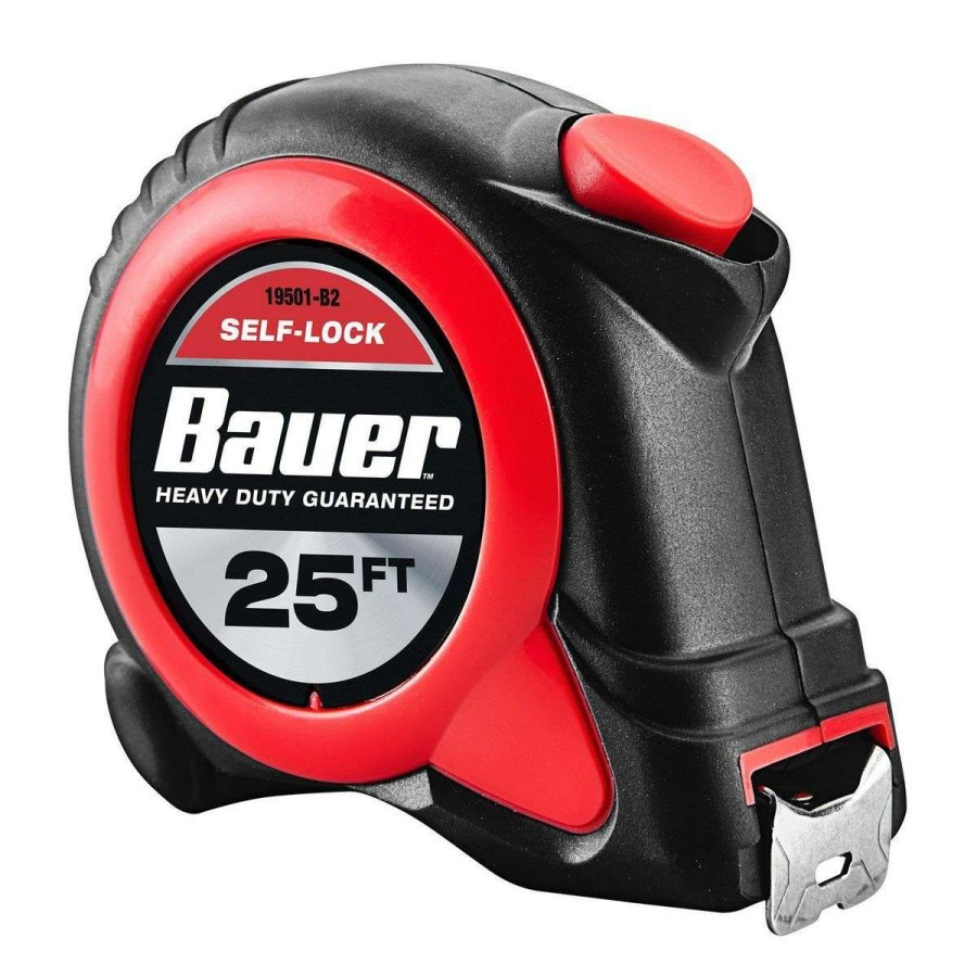 Hand Tool * | 25 Ft. X 1 In. Self-Locking Tape Measure Bauer Online