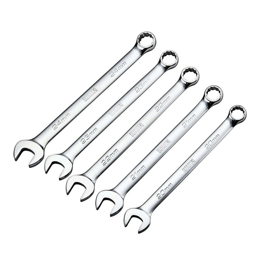 Hand Tool * | Professional Large Metric Combination Wrench Set, 5 Piece Icon Outlet