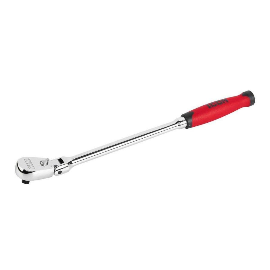 Hand Tool * | 3/8 In. Drive Professional Long Reach Flex Head Ratchet With Comfort Grip Icon Hot Sale