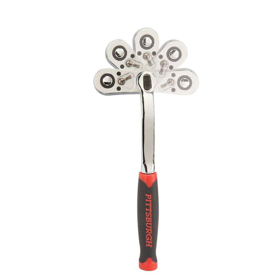 Hand Tool * | 3/8 In. Drive Indexable Head Ratchet Pittsburgh Pro Hot Sale