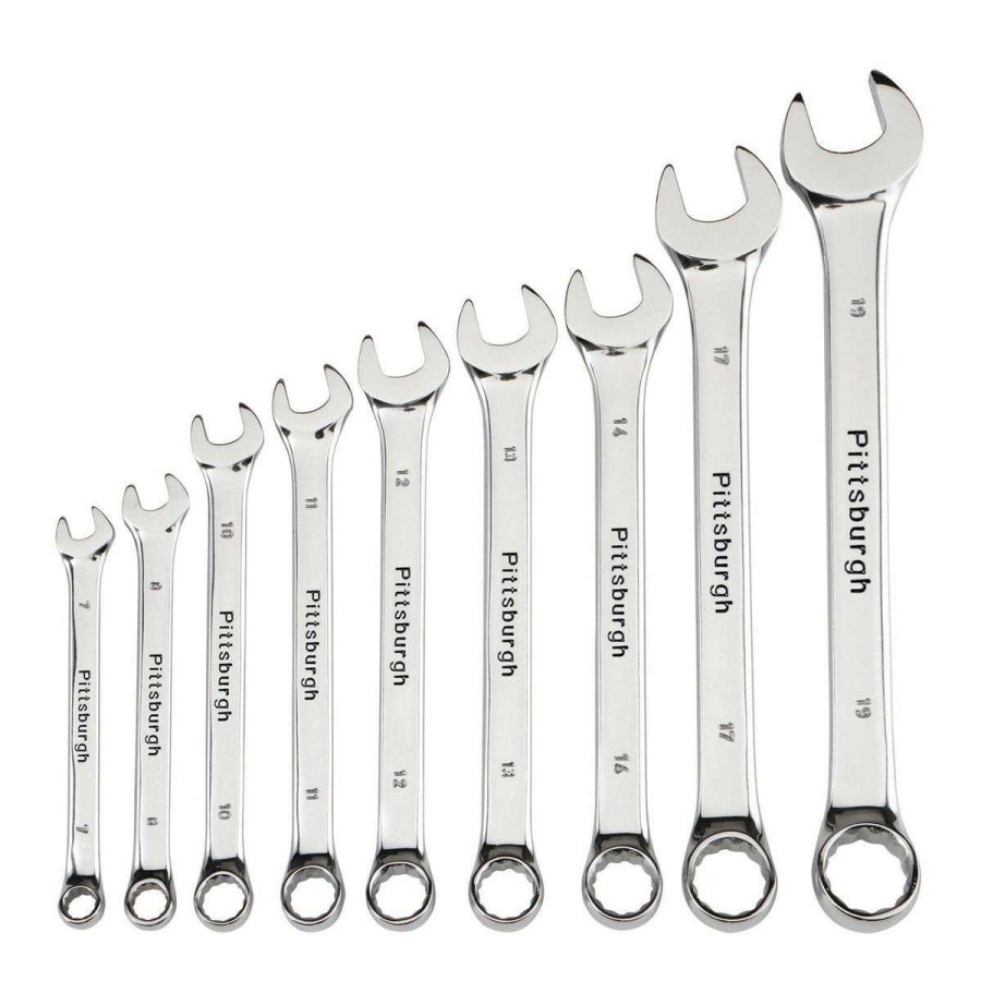 Hand Tool * | Fully Polished Metric Combination Wrench Set, 9 Piece Pittsburgh Free Delivery