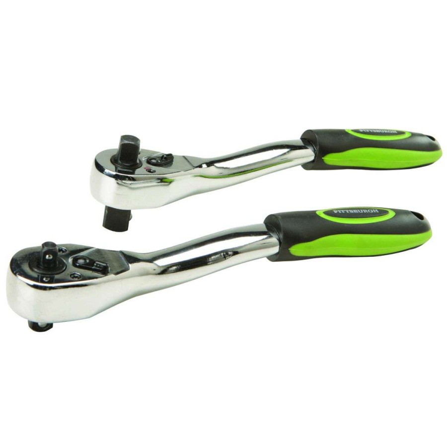 Hand Tool * | 1/4 In. , 3/8 In. , 1/2 In. Dual Drive Ratchet Set, 2 Piece Pittsburgh Pro Online