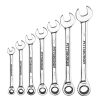 Hand Tool * | Sae Combination Ratcheting Wrench Set, 7 Piece Pittsburgh Wholesale