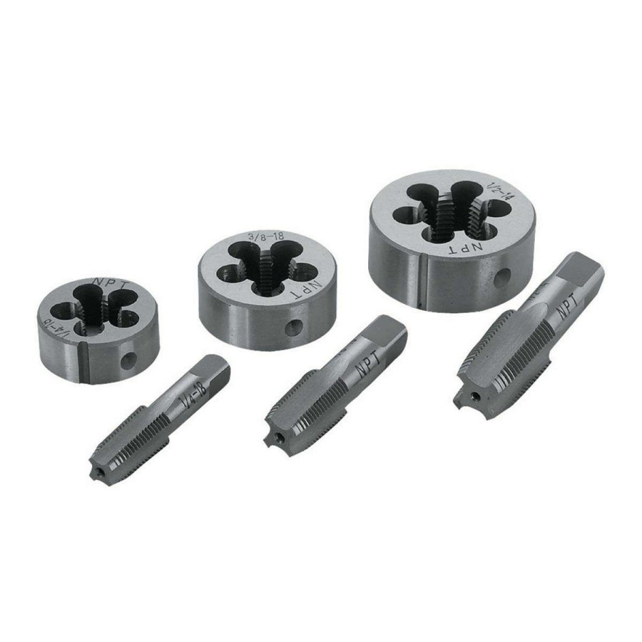 Tools * | Pipe Tap & Die Set, 6 Piece Pittsburgh Wholesale