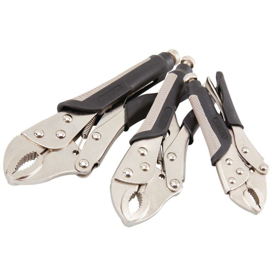 Hand Tool * | Curved Jaw Locking Pliers Set, 3 Piece Pittsburgh Free Delivery