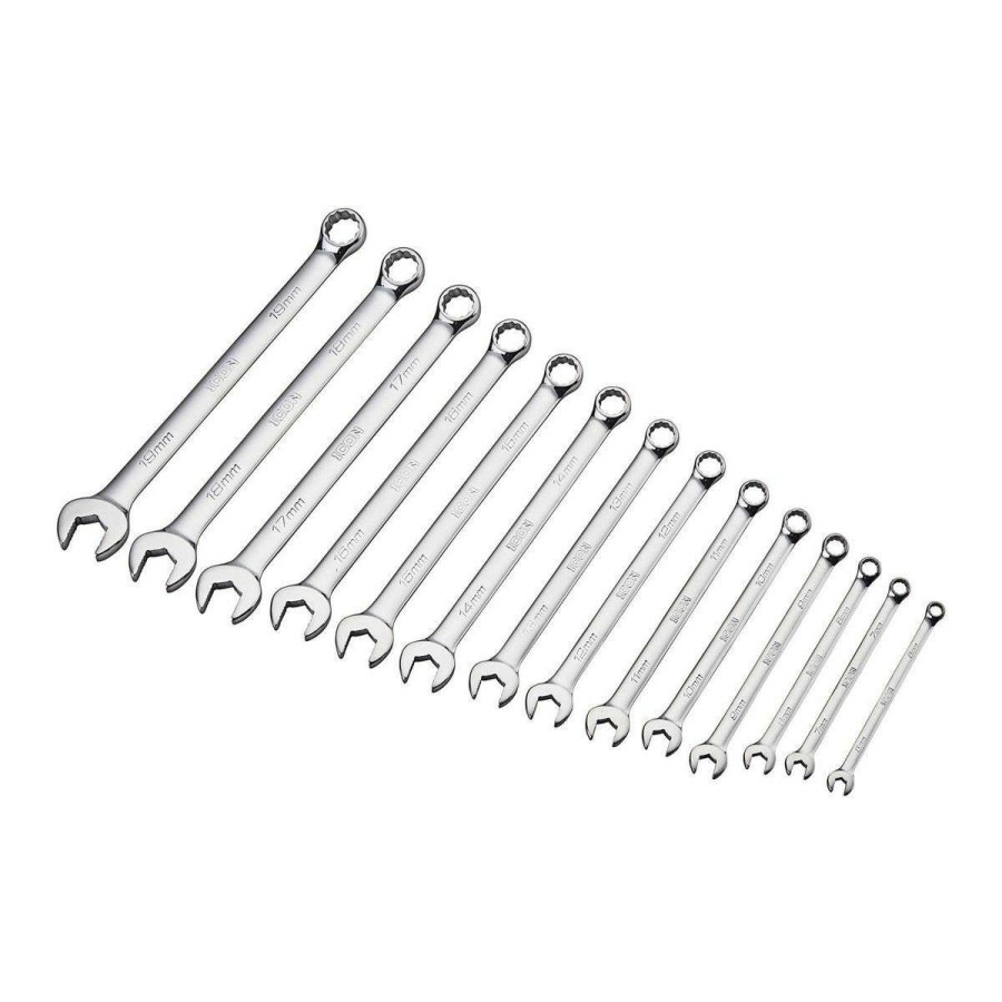 Hand Tool * | Anti-Slip Grip Professional Metric Combination Wrench Set, 14 Piece Icon Outlet